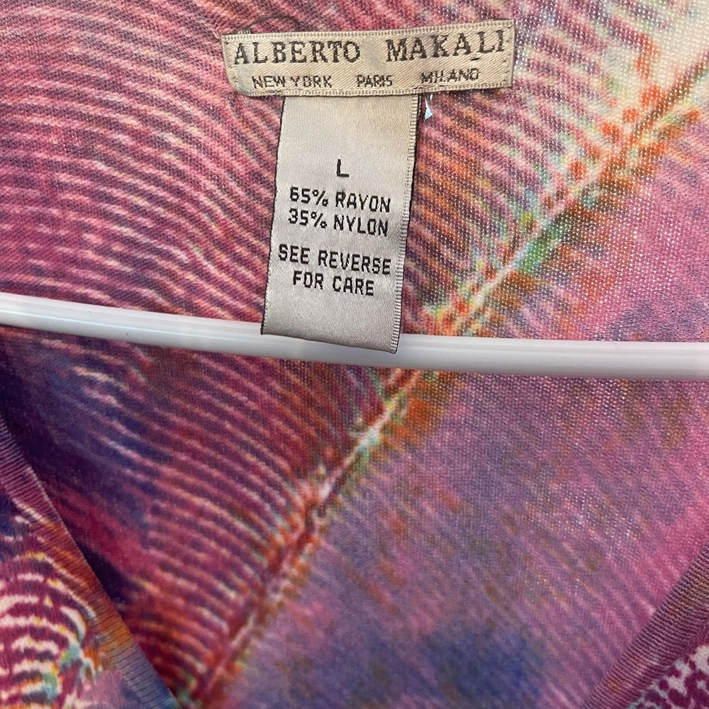 Alberto Makali Colorful Zipper Embellished Top - Picture 5 of 7